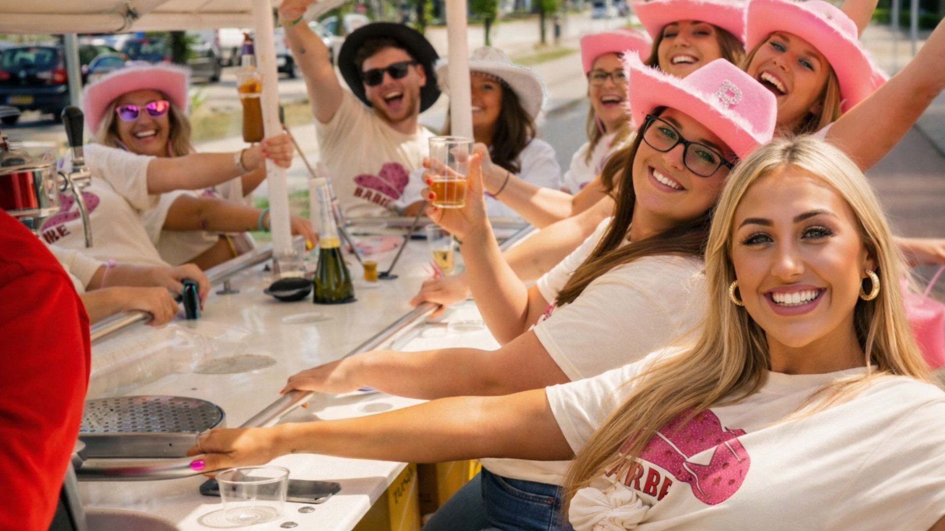 Beer bike em Amsterdam une pedalada e festa sobre rodas