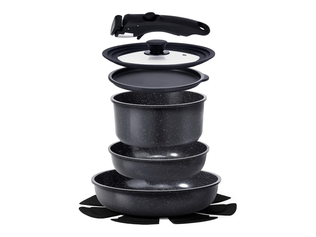 Conjunto de Panelas e Frigideiras Antiaderentes GiPP