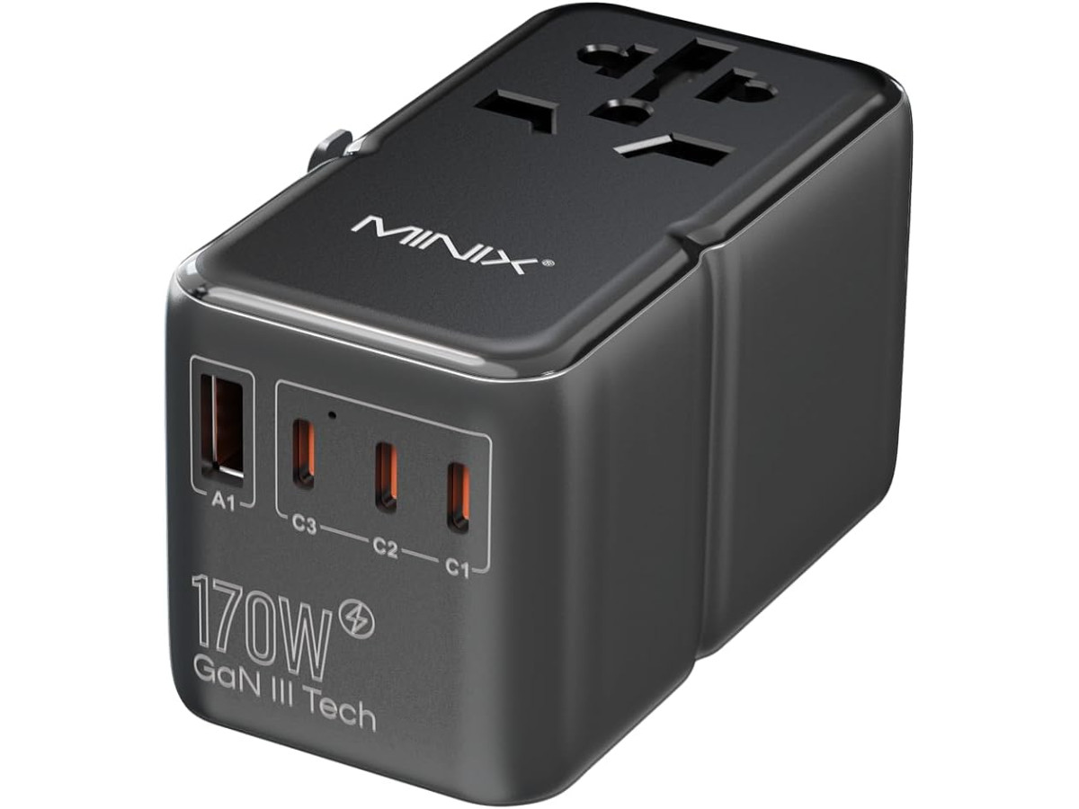 Adaptador de Viagem MINIX Carregue Tudo Rápido